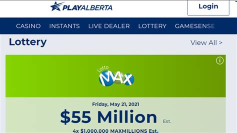 Albertans can now purchase lotto tickets online .